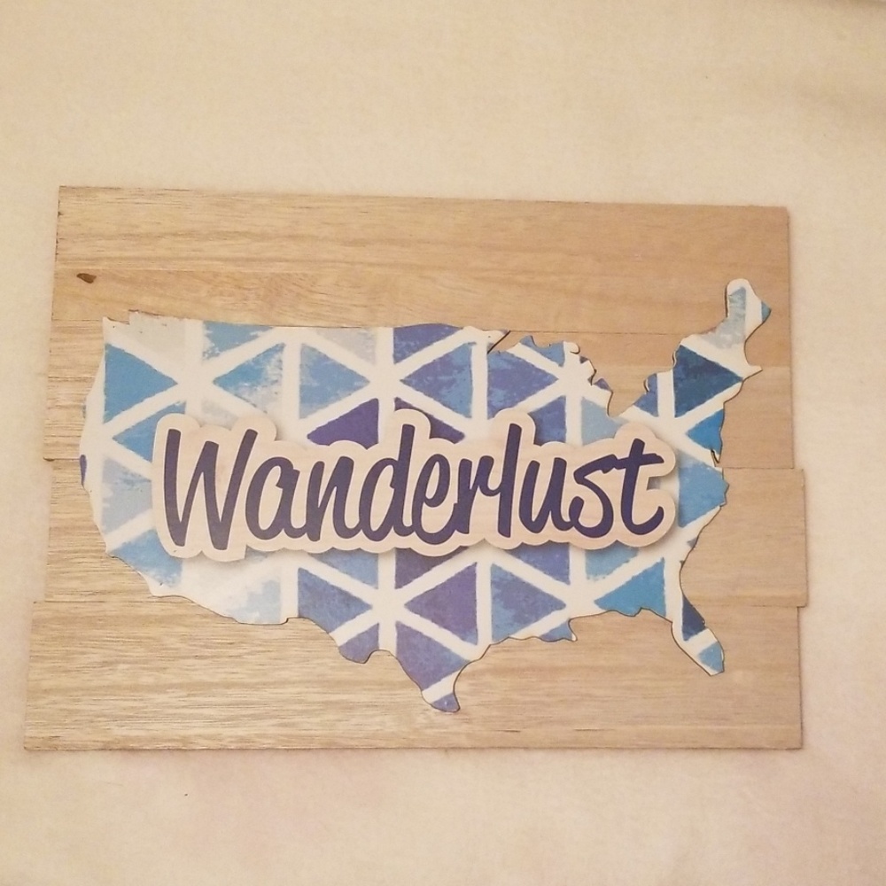 New Wanderlust Wall Plaque